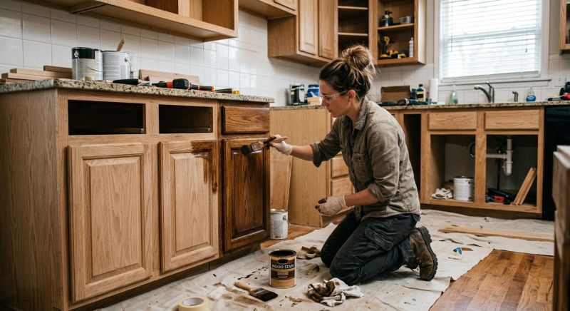 Cabinet Staining Service in Kokomo, IN