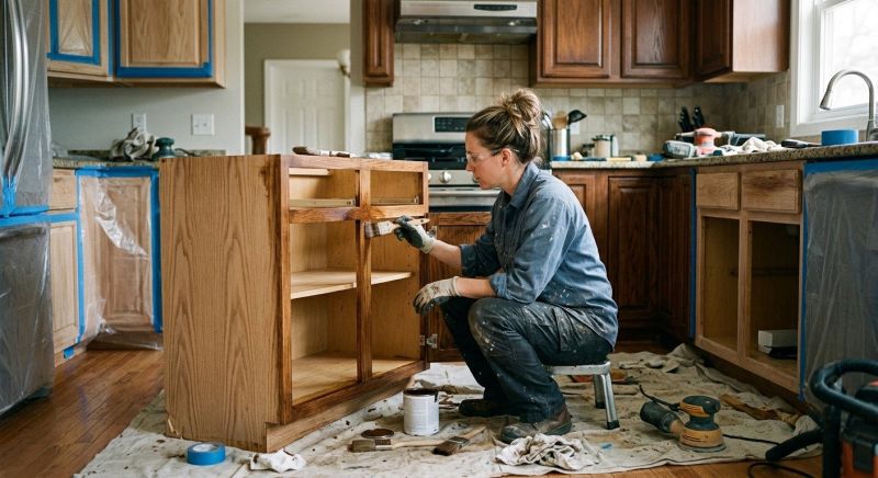 Cabinet Staining Service in Cincinnati, OH